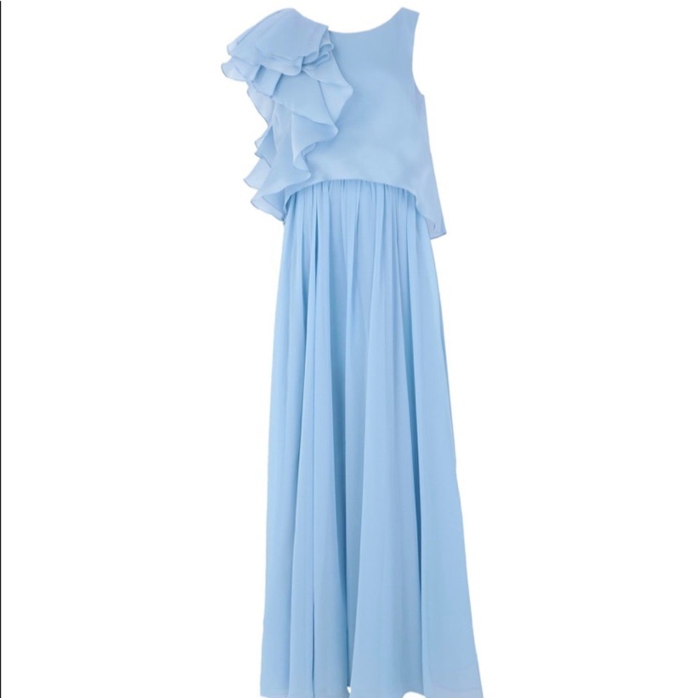 - Badgley Mischka Womens Evening Gown Light Blue!!
